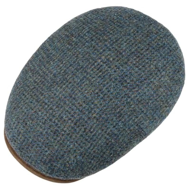 Stetson Kent Virgin Wool Harris Tweed Flat Cap Men - Made in Germany Blue Stetson ‎mens Hats & Caps