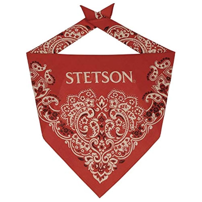 ‎womens Novelty Stetson Stetson Paisley Bandana Women/Men - Red