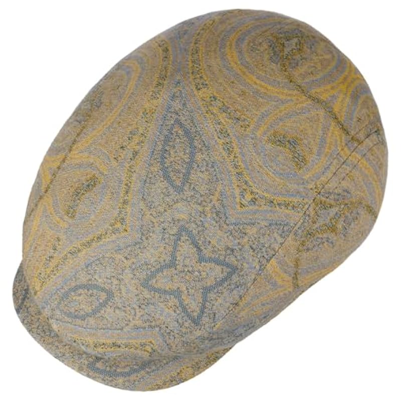 Stetson Belleview Driver Flat Cap Men - Made in The EU Blue-yellow Stetson ‎mens Hats & Caps