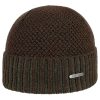 Stetson Tevida Merino Beanie with Cuff Men - Made in Italy Dark Brown ‎mens Hats & Caps Stetson