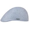 Stetson Hats & Caps ‎mens Stetson Texas Just Linen Flat Cap Women/Men - Made in The EU Light Blue