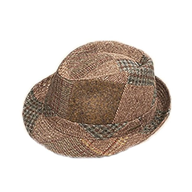 Stetson Hats & Caps ‎mens Stetson Men's Teton Patchwork Wool Fedora Hat, Brown, 2X