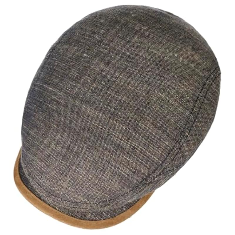 ‎mens Hats & Caps Stetson Stetson Yelvington Driver Flat Cap Men - Made in Germany Brown-blue