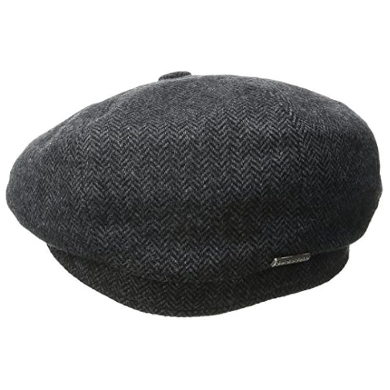 Stetson Hats & Caps ‎mens Stetson Men's Wool Blend Herringbone Cap Gray