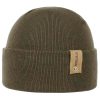 Stetson Organic Cotton Merino Beanie with Cuff Men - Made in Italy Olive ‎mens Hats & Caps Stetson