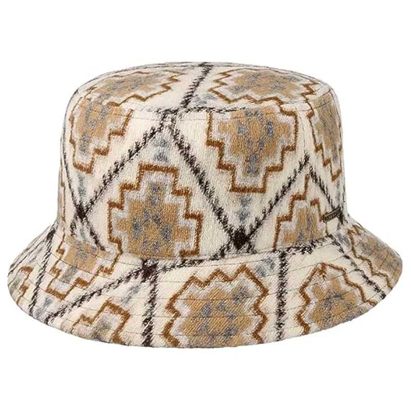 Stetson Navajo Bucket Jersey Cloth Hat Women - Made in The EU Cream White Stetson ‎womens Accessories