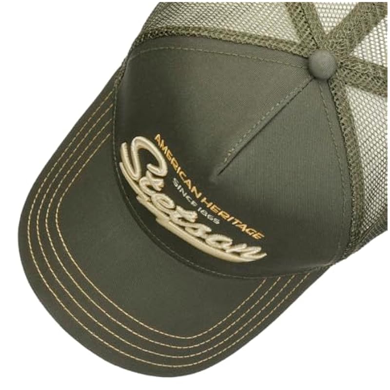 Stetson Since 1865 Trucker Cap Men Olive 6 3/4 Stetson ‎unisex-ch Hats & Caps