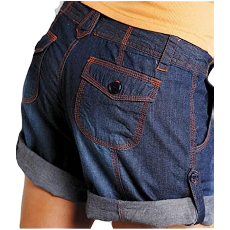 Stetson Stetson 03-055-0594-0400 BU LADIES Five Star SHORTS BLUE 1 ‎womens Shorts