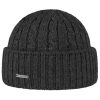 Stetson Hats & Caps ‎womens Stetson Georgia Wool Knit Hat with Cuff Women/Men - Made in Germany Anthracite