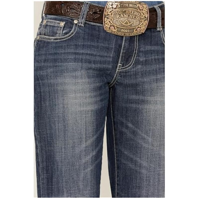 Stetson Women's Medium 214 Trouser Fit Jeans Blue 16W x 34L ‎womens Jeans Stetson