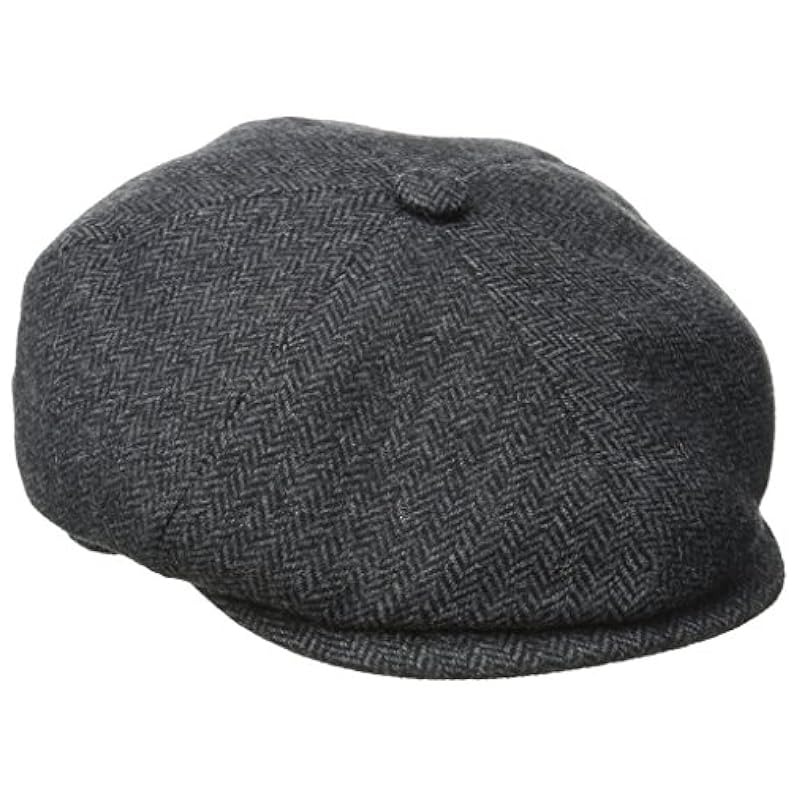 Stetson Hats & Caps ‎mens Stetson Men's Wool Blend Herringbone Cap Gray