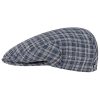 Stetson Kent Cerruti Flat Cap with Silk Men - Made in Germany Blue Stetson ‎mens Hats & Caps