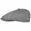 ‎mens Hats & Caps Stetson Stetson Brooklin Linen Flat Cap Women/Men - Made in The EU Grey