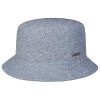 Stetson Accessories ‎womens Stetson Herringbone Cotton Bucket Hat Women/Men - Made in The EU Blue