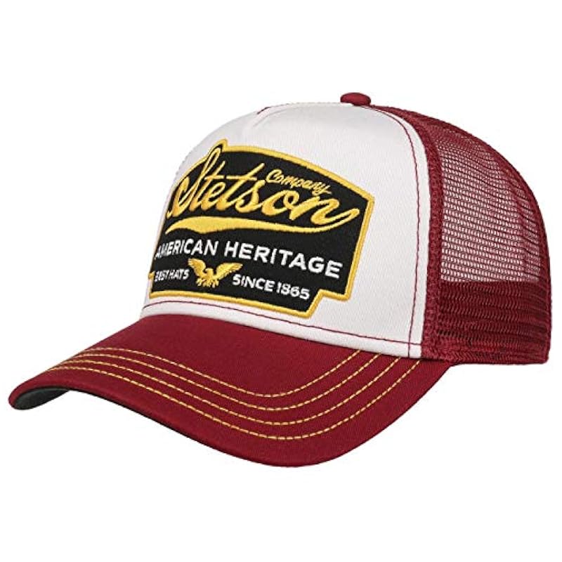 Stetson American Heritage Trucker Cap Women/Men Bordeaux 6 3/4 Stetson ‎unisex-ch Hats & Caps