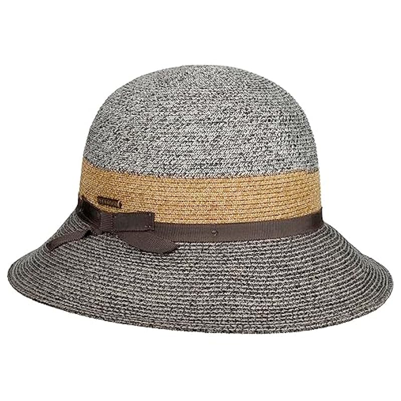 Stetson Stetson Contrast Brim Toyo Women´s Hat Women - Grey-mottled ‎womens Hats & Caps