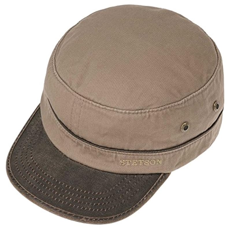 Stetson Katonah Cotton Army Cap Women/Men - Light Brown ‎womens Hats & Caps Stetson