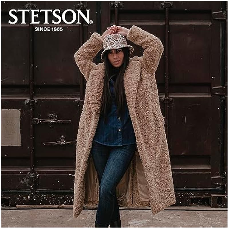Stetson Navajo Bucket Jersey Cloth Hat Women - Made in The EU Cream White Stetson ‎womens Accessories