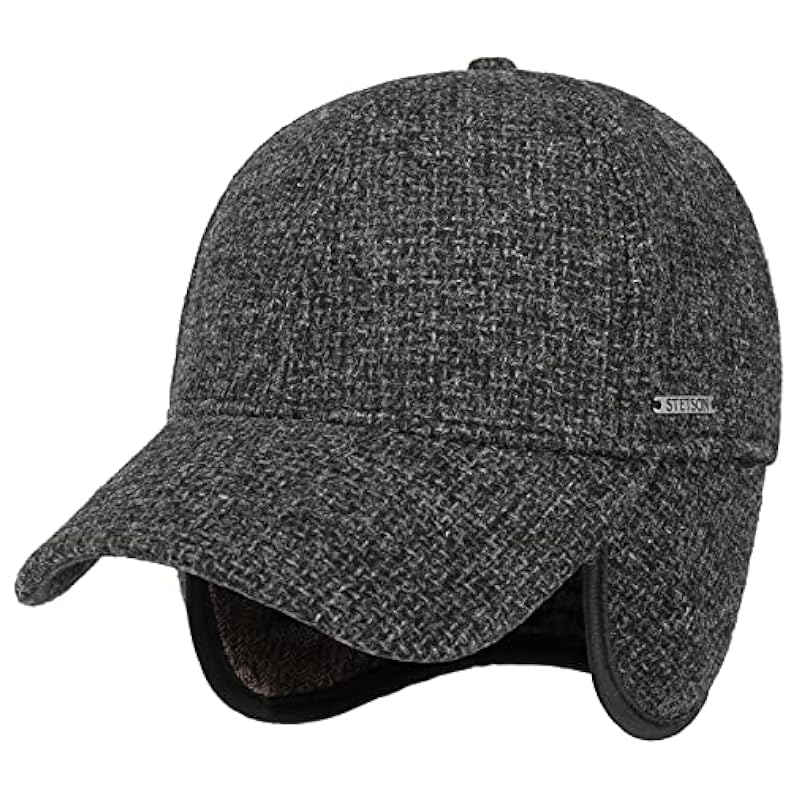 Stetson Vilson Wool Cap with Ear Flaps Men - Anthracite ‎mens Hats & Caps Stetson