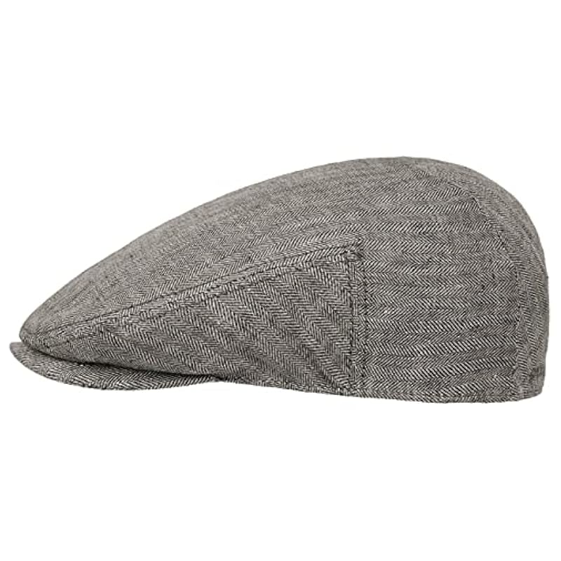 Stetson Woodfield Linen Flat Cap Women/Men - Made in The EU Anthracite ‎mens Hats & Caps Stetson