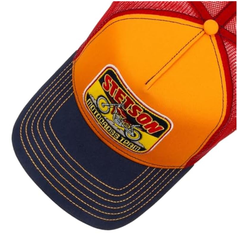 Stetson Motocross Team Trucker Cap Small Women/Kids - Red ‎womens Hats & Caps Stetson
