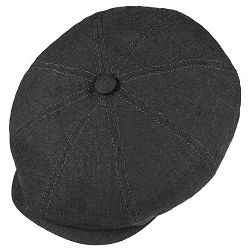 Stetson Hats & Caps ‎mens Stetson Linen 8/4 Panel Hatteras Hats (Black, 59 cm)