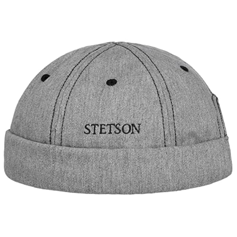 ‎mens Hats & Caps Stetson Stetson Cotton Melange Docker Hat Men - Light Grey