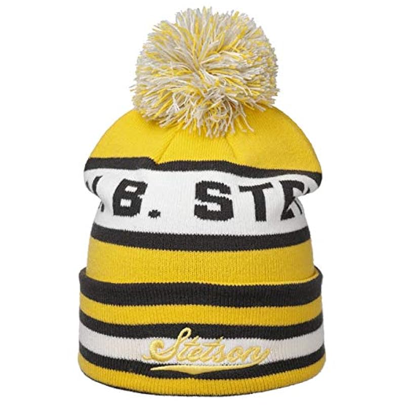 Stetson John B Bobble Hat Women/Men - Yellow ‎womens Hats & Caps Stetson