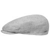 Stetson Just Linen Flat Cap Women/Men - Made in The EU Light Grey ‎mens Hats & Caps Stetson