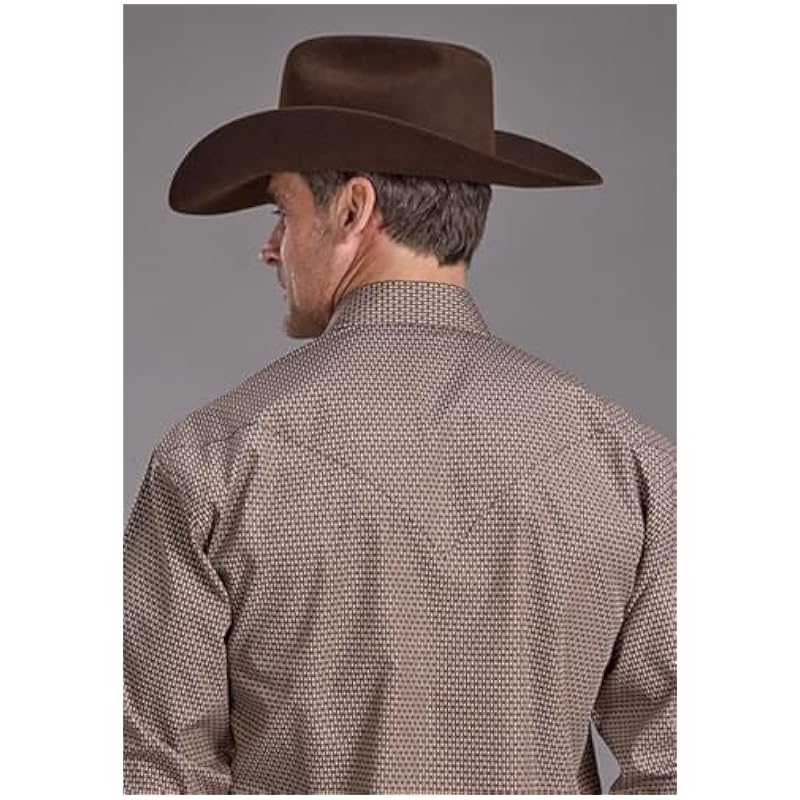 Stetson Brown Diamonds Print - Mens Shirt ‎mens Shirts Stetson