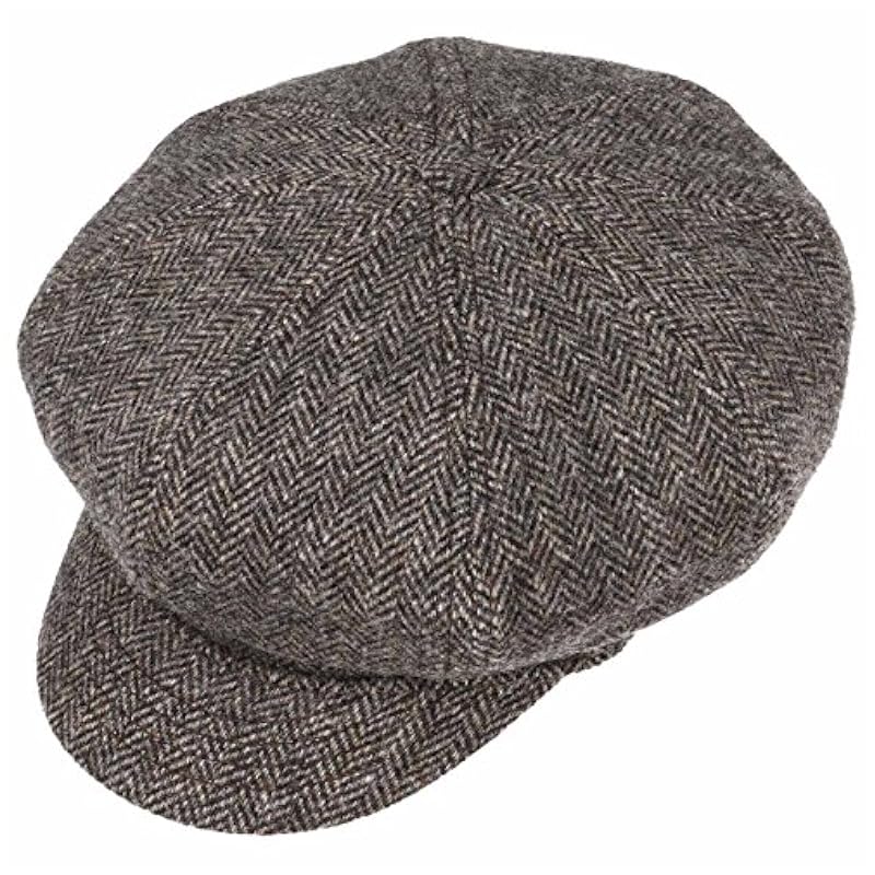 ‎mens Hats & Caps Stetson Stetson 8-Panel Wool Newsboy Cap Women/Men - Brown