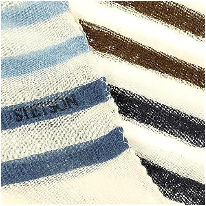 Stetson Scarves & Wraps ‎womens Stetson Summer Stripes Wool Scarf Women/Men - Blue