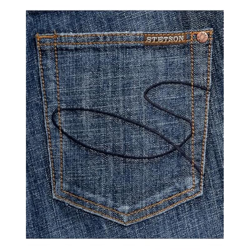 Stetson Apparel Women's Dark Blasted Low Rise 816 Classic Fit Boot Cut Jeans Blue 18 30S ‎womens Jeans Stetson