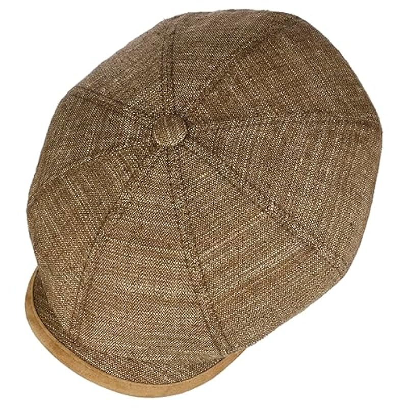 Stetson Hats & Caps ‎mens Stetson Hatteras Yelvington Flat Cap Men - Made in Germany Brown