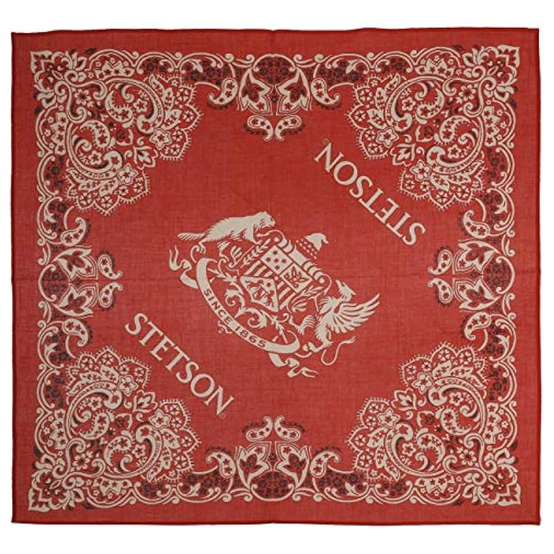 ‎womens Novelty Stetson Stetson Paisley Bandana Women/Men - Red