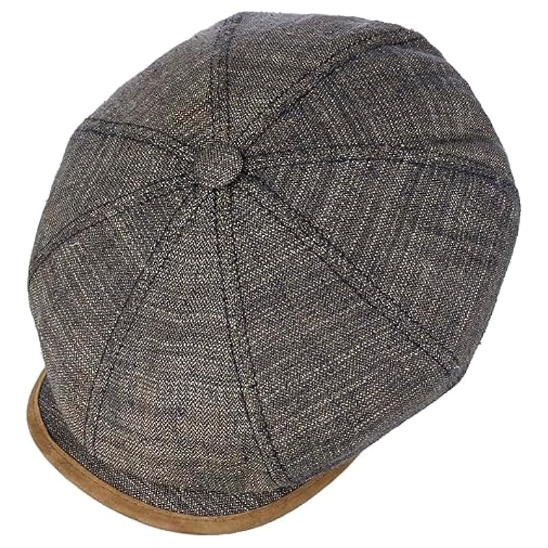 Stetson Hatteras Yelvington Flat Cap Men - Made in Germany Brown-blue ‎mens Hats & Caps Stetson
